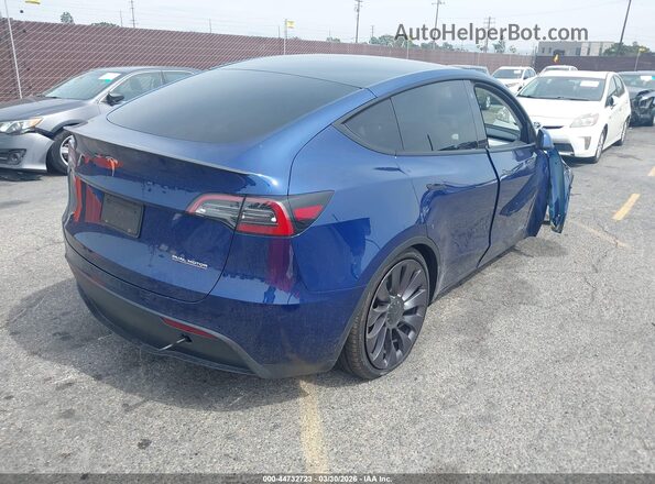 5YJYGDEF4MF246561 2021 TESLA MODEL Y Blue Rear right