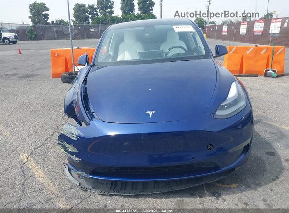 5YJYGDEF4MF246561 2021 TESLA MODEL Y Blue Instrument cluster view