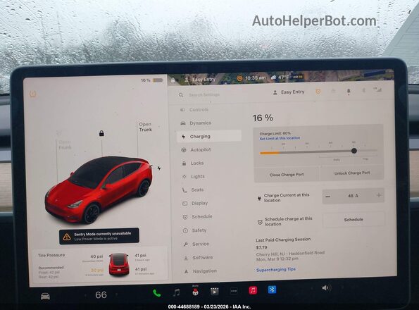 5YJYGDEF7MF124504 2021 TESLA MODEL Y Red 