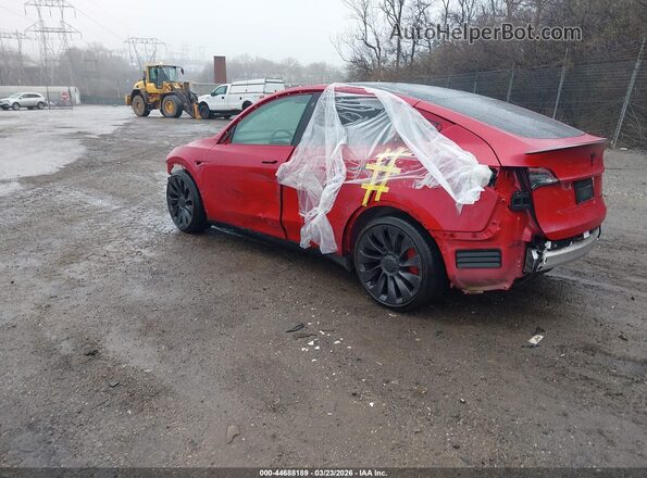 5YJYGDEF7MF124504 2021 TESLA MODEL Y Red Tył lewy