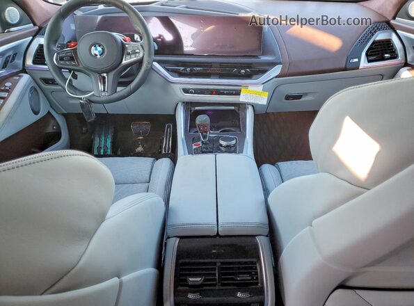 5YM33CS01S9071359 2025 BMW XM Gray Առջևի վահանակի տեսք