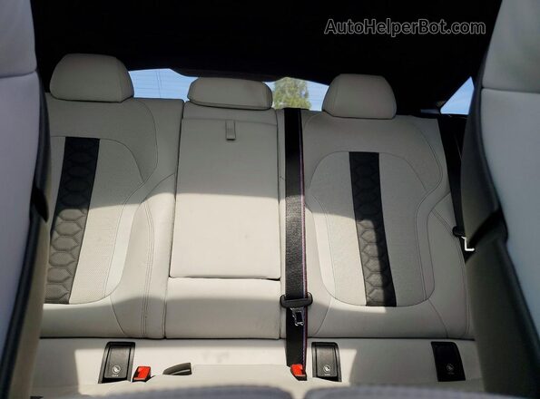 5YMCY0C01M9G74347 2021 BMW X6 Синий Вид задних сидений