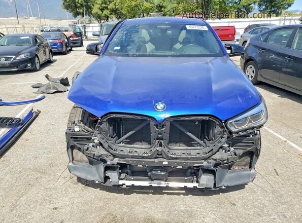 5YMCY0C01M9G74347 2021 BMW X6 Синий Вид спереди