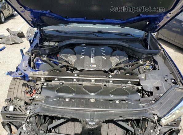 5YMCY0C01M9G74347 2021 BMW X6 Синий Вид подкапотного пространства