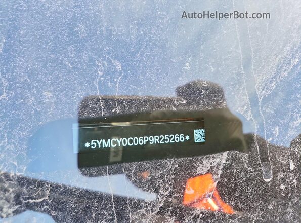 5YMCY0C06P9R25266 2023 BMW X6 Black Панорамний вид салону 360°