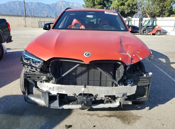 5YMJU0C08P9P69718 2023 BMW X5 Red Widok z przodu