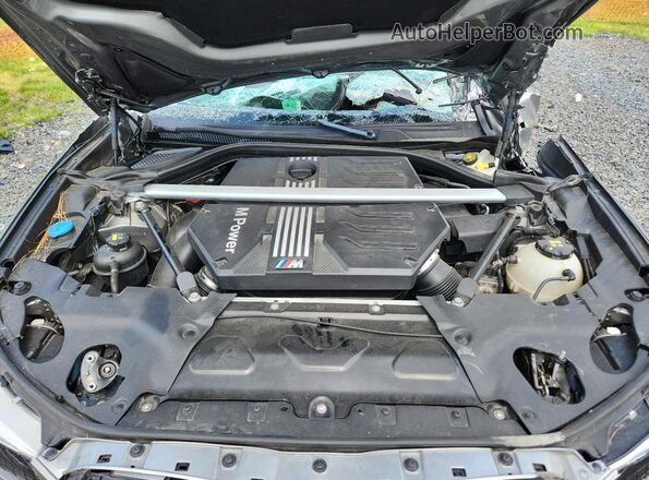 5YMTS0C02M9F31411 2021 BMW X3 Silver Engine compartment view