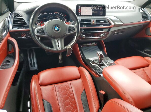5YMUJ0C00M9D44532 2021 BMW X4 White Вид панелі приладів
