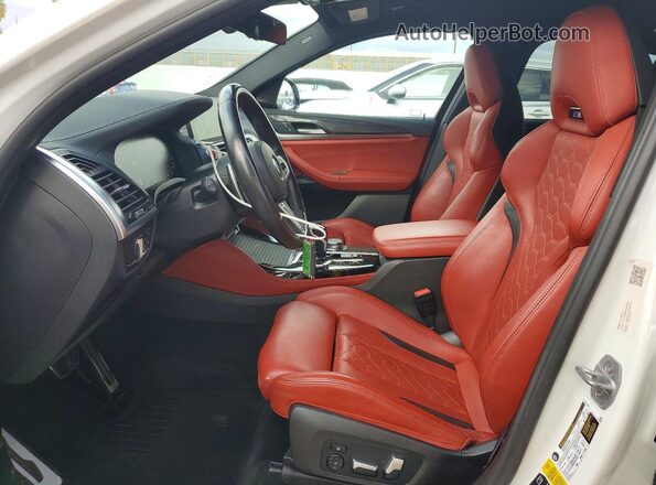 5YMUJ0C00M9D44532 2021 BMW X4 White Вид салону спереду