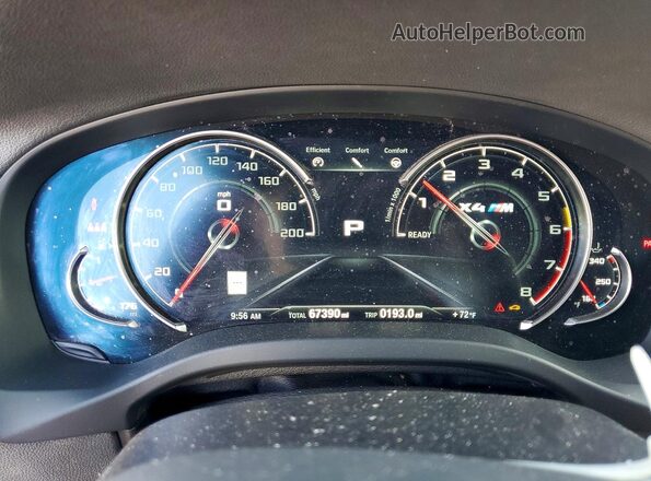 5YMUJ0C0XLLU67219 2020 BMW X4 Черный Вид щитка приборов