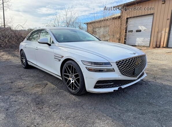 KMTGB4SC2NU092298 2022 GENESIS G80 White 
