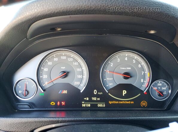 WBS3R9C51GK336150 2016 BMW M4 Black Вид задніх сидінь