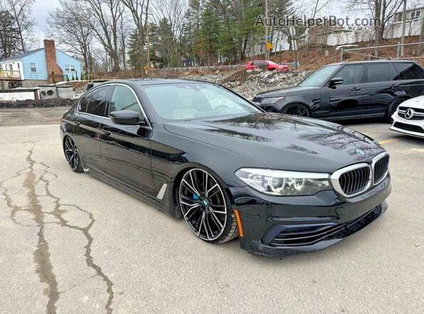 WBAJR7C00LWW62917 2020 BMW 5 SERIES Black Front view
