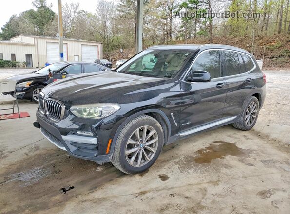 5UXTR9C5XJLC68831 2018 BMW X3 Black Tył lewy