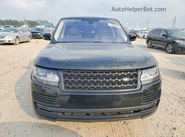 SALGS2PF3GA305634 2016 LAND ROVER RANGE ROVER Black უკანა ხედი