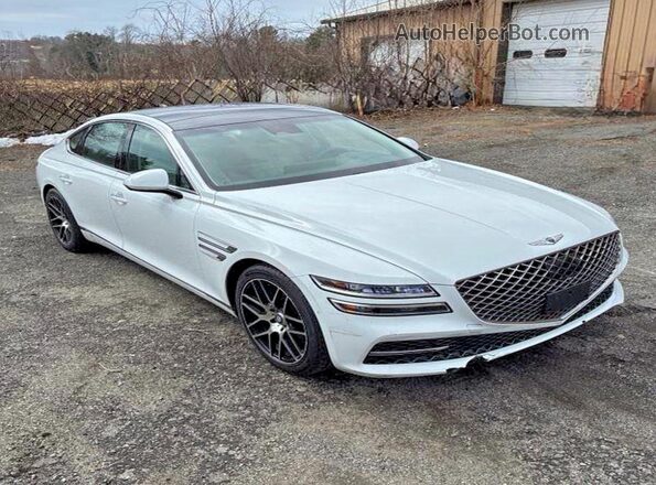 KMTGB4SC2NU092298 2022 GENESIS G80 Белый Задняя правая четверть