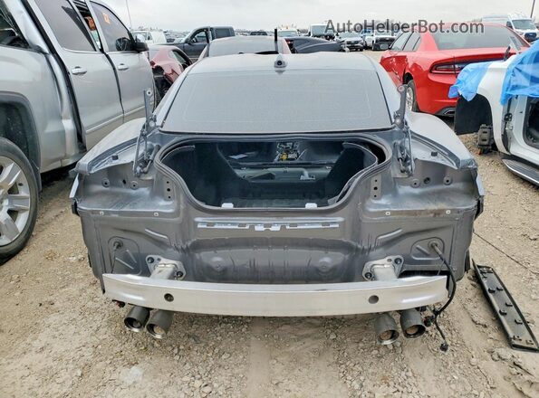 1G1FH1R77M0118747 2021 CHEVROLET CAMARO Gray Вид ззаду