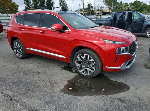 5NMS54AL9PH549300 2023 HYUNDAI SANTA FE CALLIGRAPHY Красный Передняя правая четверть
