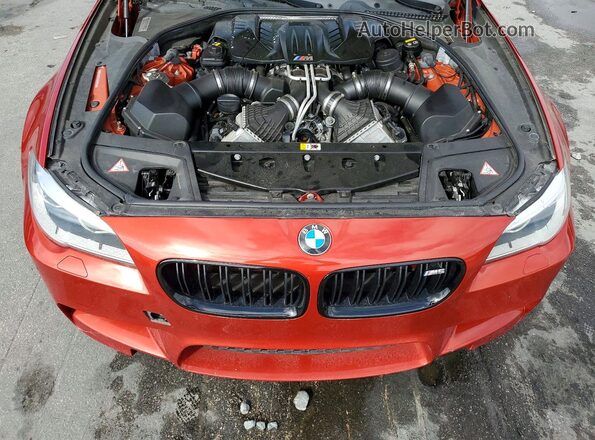 WBSFV9C57GD595500 2016 BMW M5 Orange Widok komory silnika