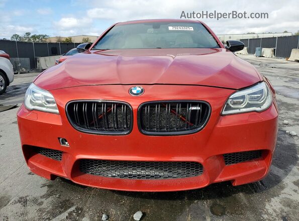 WBSFV9C57GD595500 2016 BMW M5 Orange Widok z tyłu