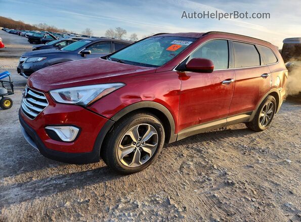 KM8SMDHF5GU143294 2016 HYUNDAI SANTA Red Задня ліва чверть