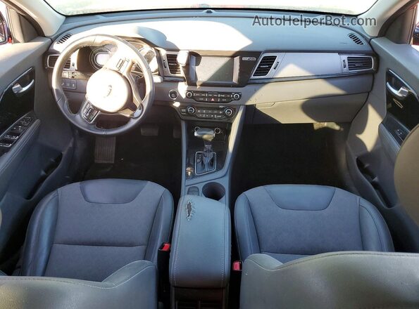KNDCC3LC4K5224227 2019 KIA NIRO Red Widok zestawu wskaźników