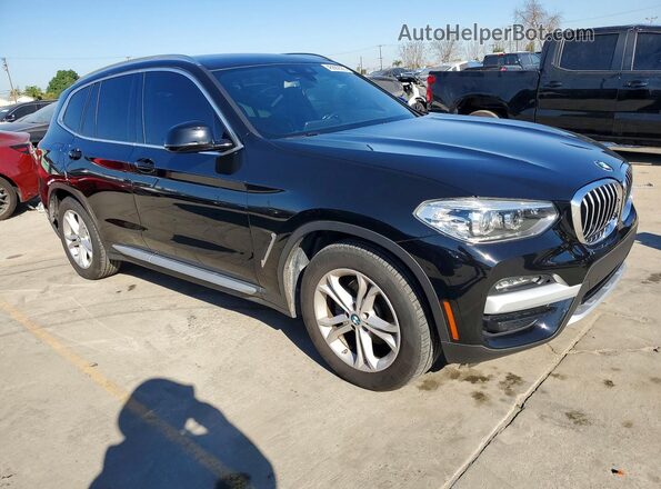 5UXTY3C05L9B40016 2020 BMW X3 Black წინა ხედი