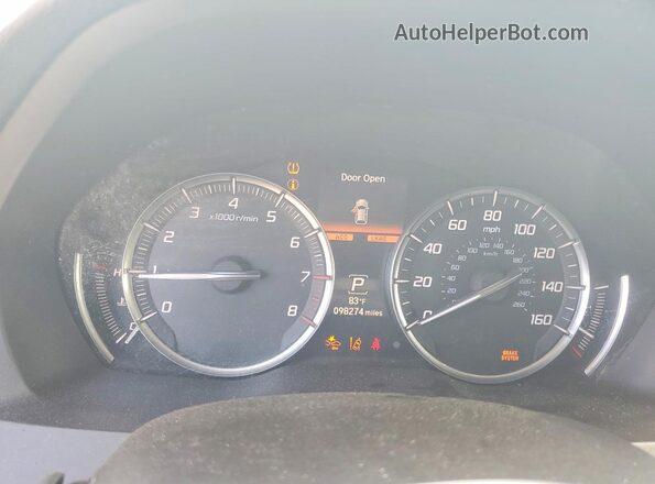 5J8YD4H55LL002362 2020 ACURA MDX Белый Вид задних сидений