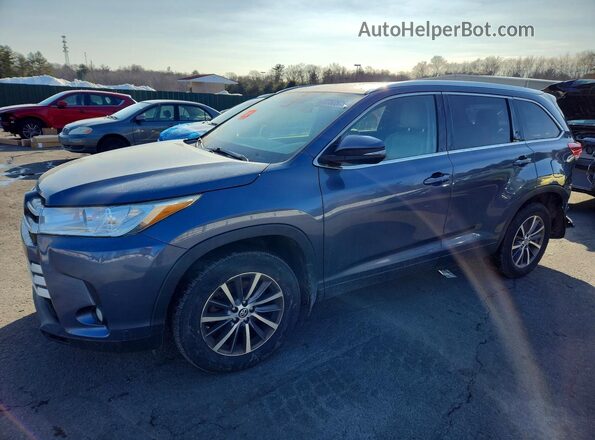 5TDJZRFH9KS952975 2019 TOYOTA HIGHLANDER Синий 