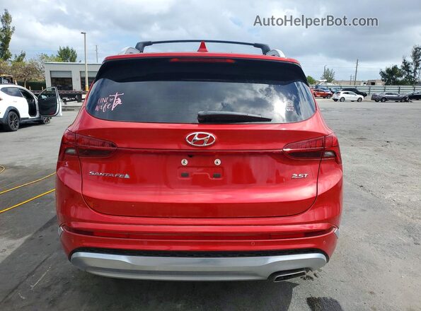 5NMS54AL9PH549300 2023 HYUNDAI SANTA FE CALLIGRAPHY Красный Вид сзади