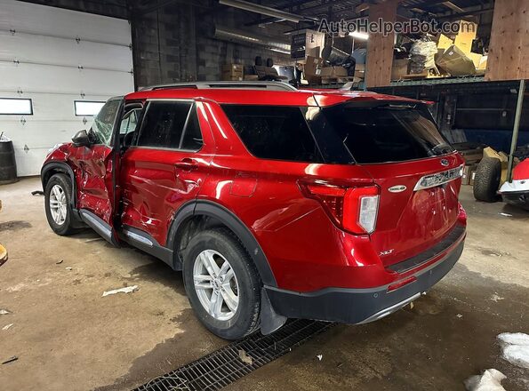 1FMSK8DH3PGB81884 2023 FORD FORD EXPLORER Красный Передняя правая четверть