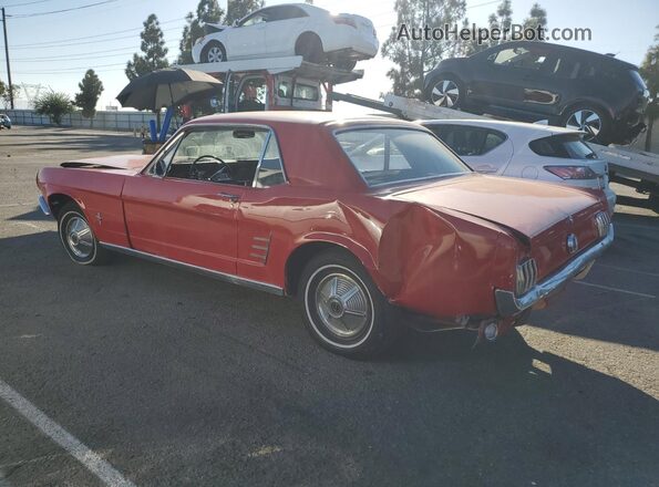 6R07T191673 1966 FORD MUSTANG Red Trasero izquierdo