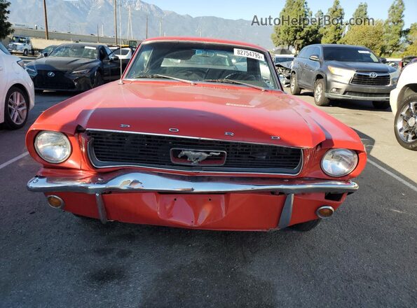 6R07T191673 1966 FORD MUSTANG Red Vista frontal