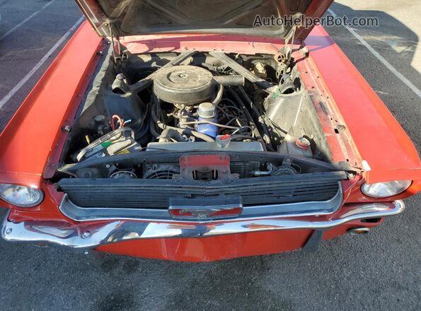 6R07T191673 1966 FORD MUSTANG Red Vista interior trasera