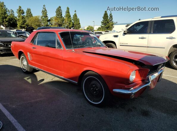 6R07T191673 1966 FORD MUSTANG Red Delantero derecho