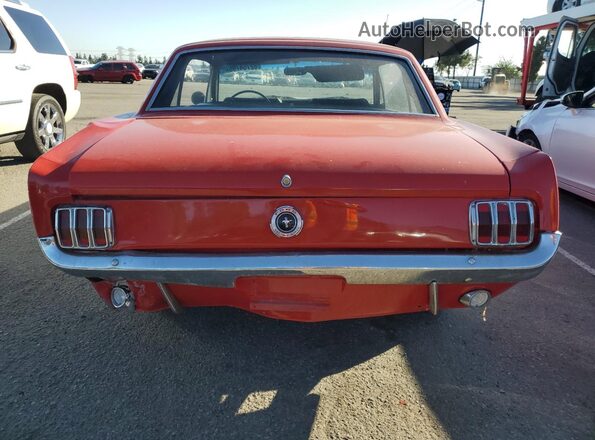 6R07T191673 1966 FORD MUSTANG Red Vista trasera