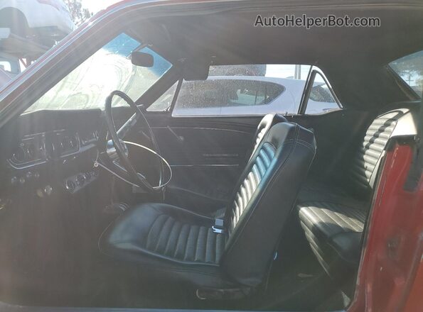 6R07T191673 1966 FORD MUSTANG Red Vista interior delantera