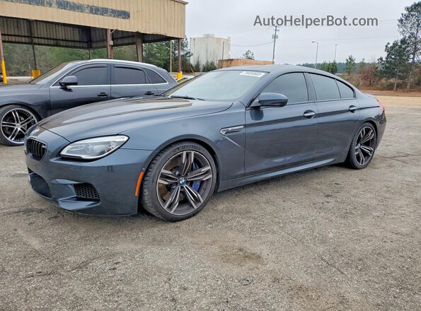 WBS6E9C54JG437590 2018 BMW M6 Gray Trasero izquierdo