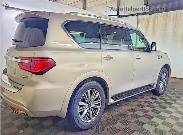 JN8AZ2NE6J9194254 2018 INFINITI QX80 Gold 