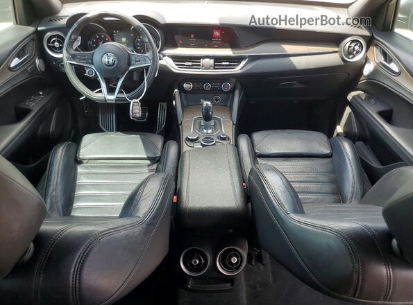 ZASFAKNN1J7B72951 2018 ALFA ROMEO STELVIO Black Widok zestawu wskaźników