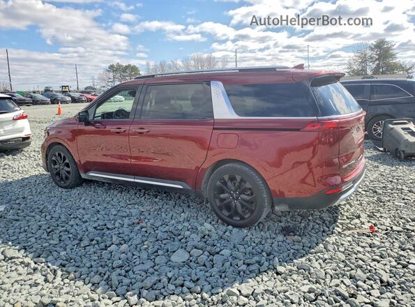 KNDNE5H38N6082034 2022 KIA CARNIVAL Red Задня права чверть
