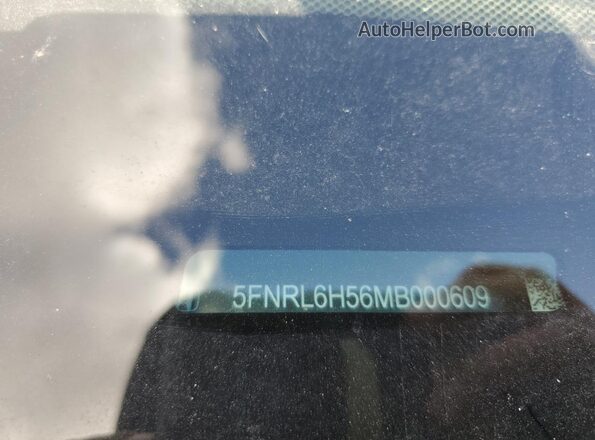 5FNRL6H56MB000609 2021 HONDA ODYSSEY Серебряный Вид наклейки с VIN-кодом