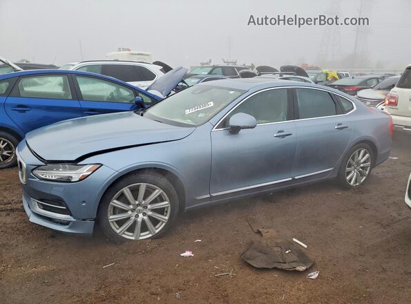 YV1A22ML9H1010847 2017 VOLVO S90 Blue Задня ліва чверть