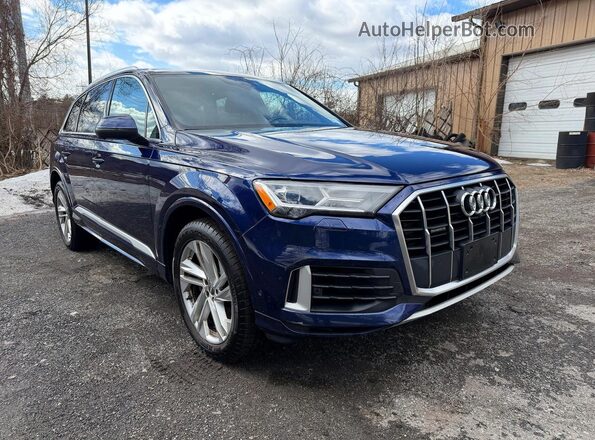 WA1AXAF70MD010157 2021 AUDI Q7 Blue უკანა მარჯვენა