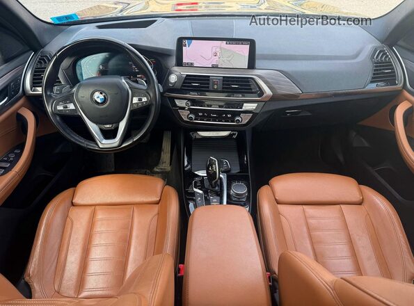 5UXTY5C09M9H28918 2021 BMW X3 Black უკანა სავარძლების ხედი