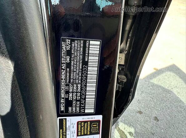 W1KAF4GB6PR095032 2023 MERCEDES-BENZ C Black 