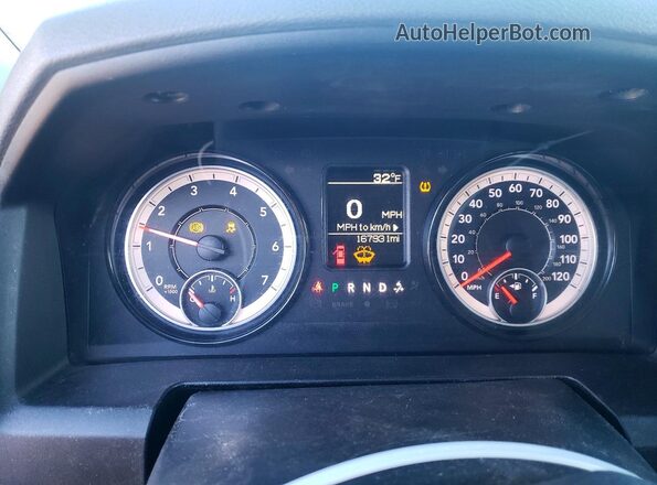 1C6RR6FG9KS710503 2019 RAM 1500 White 