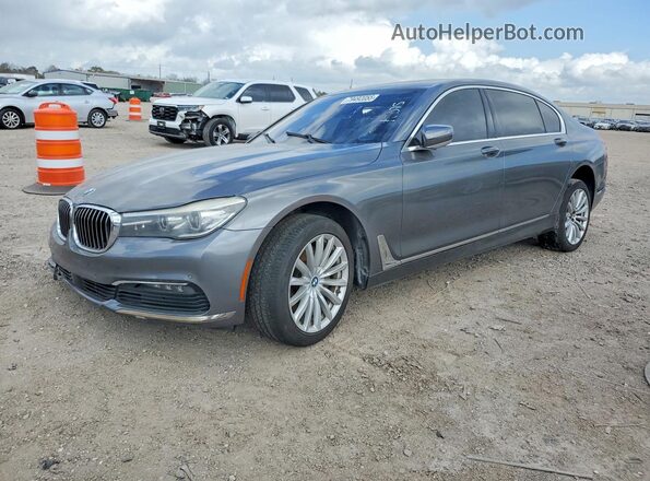 WBA7E2C5XHG740075 2017 BMW 7 SERIES Gray Rear left