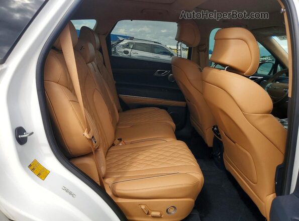 KMUHCESC3MU056881 2021 GENESIS GV80 White უკანა სალონის ხედი