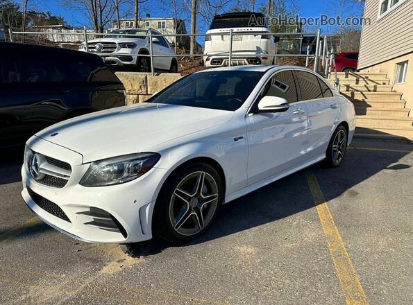 WDDWF6EB9LR563656 2020 MERCEDES-BENZ C White Trasero izquierdo